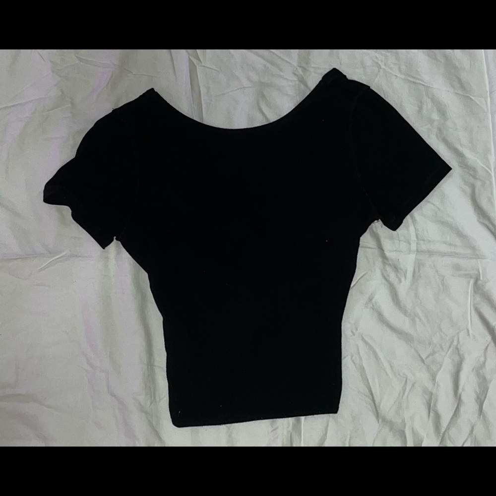 Hollister Twist Back Short Sleeve Shirt